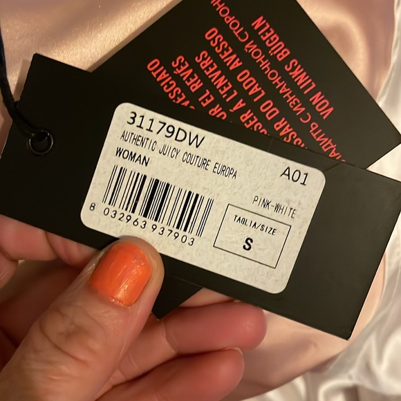 New juicy couture & Kappa Crystal logo satin bomber - Picture 5 of 8